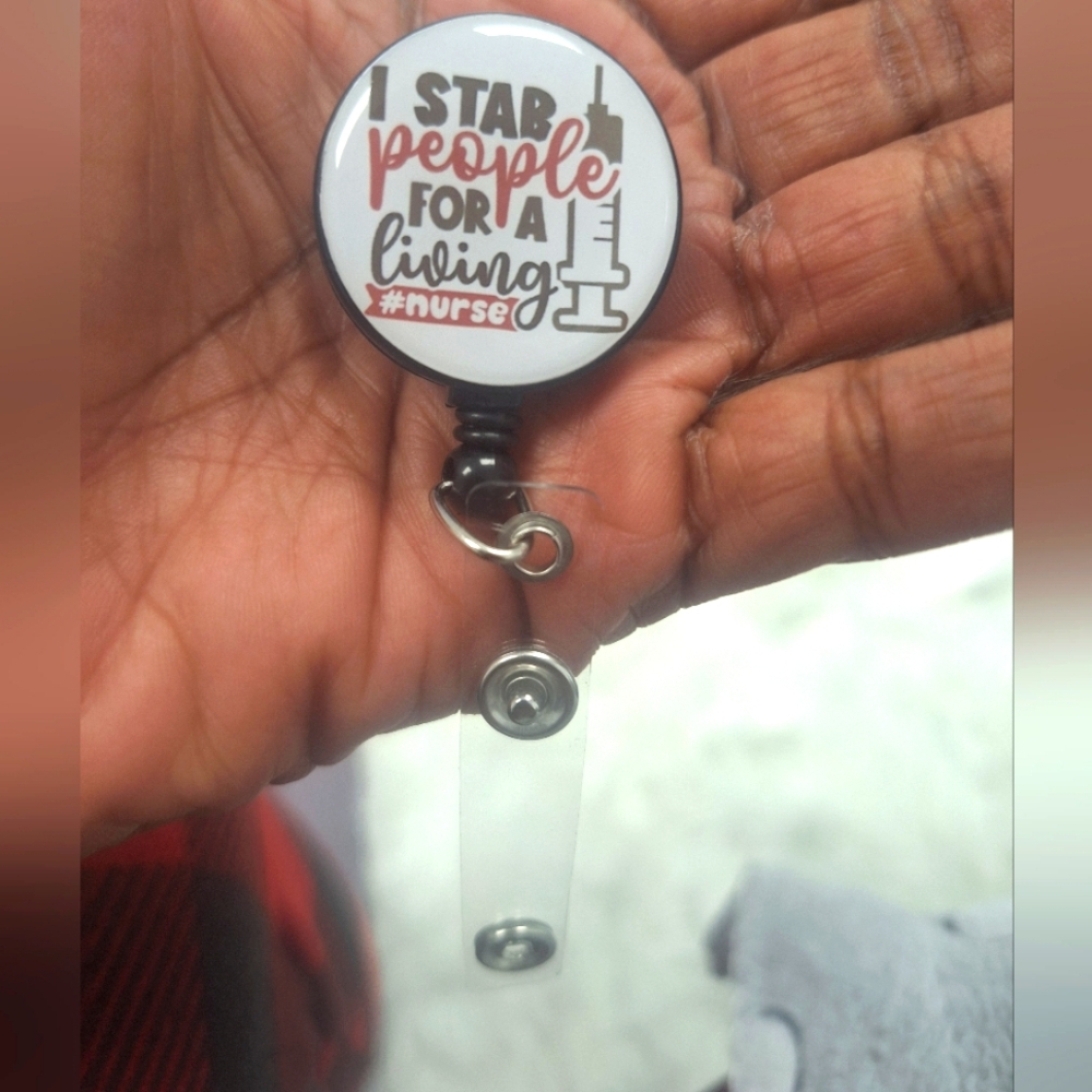 Nurse retractable Badge holder - New in package